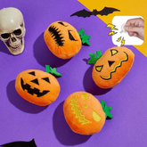 Pikapet Halloween Squeezing Pumpkin Cat Toy x 4pcs Assorted